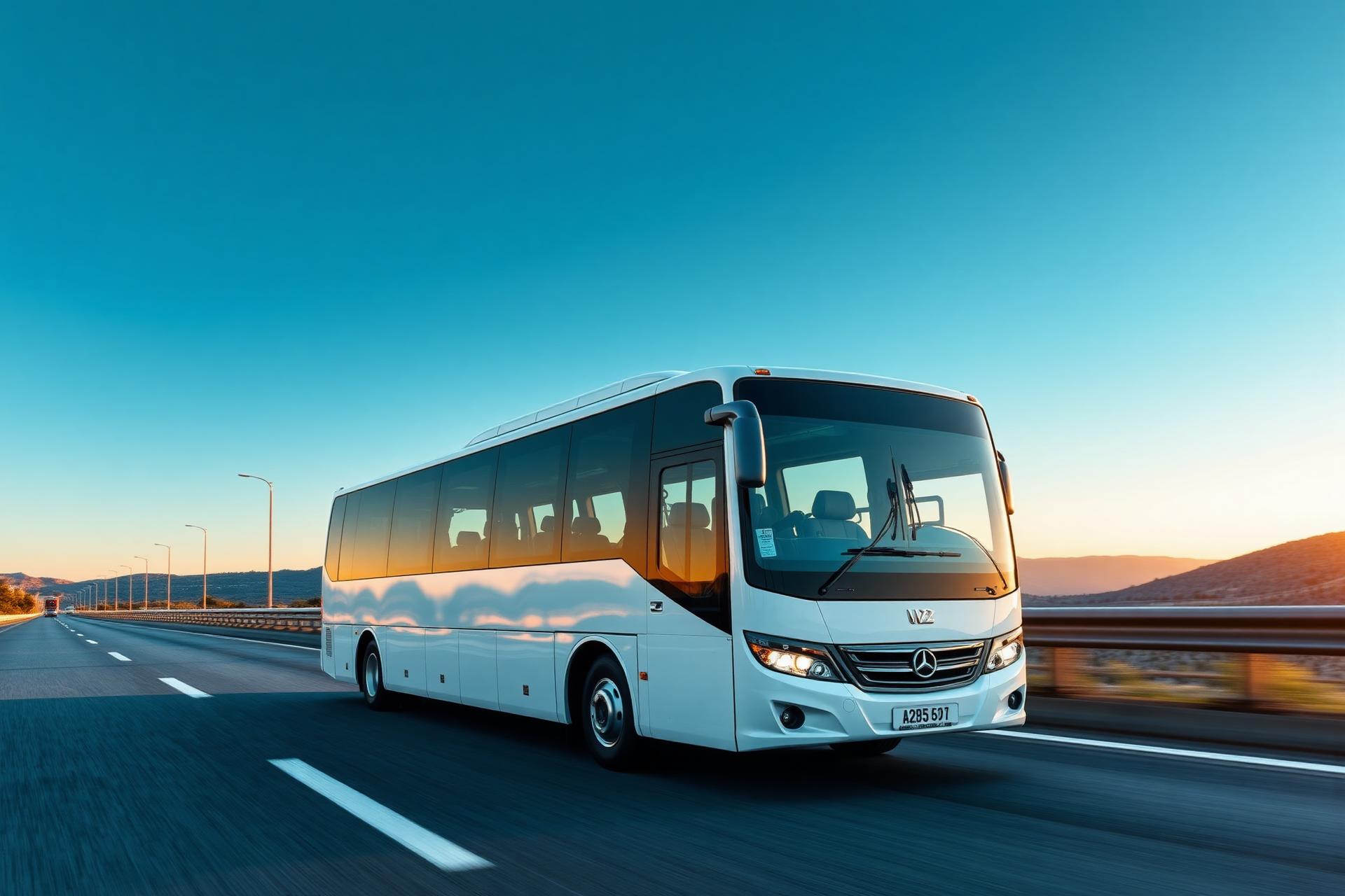 Şahin Turizm servis aracı yolda